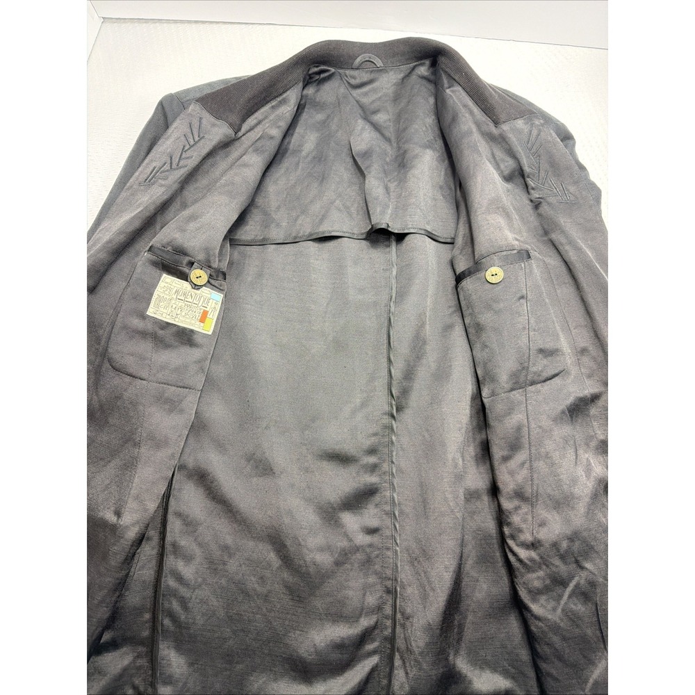 Archival 80-90 Marithe Francois Girbaud Momento Due Slub Jacket Linen Blend IT50 - Picture 9 of 16
